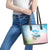 Chucks N Pearls 2024 Leather Tote Bag Pink Green Rocking The World - Wonder Print Shop