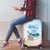 Chucks N Pearls 2024 Luggage Cover Pink Green Rocking The World - Wonder Print Shop