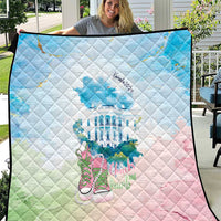 Chucks N Pearls 2024 Quilt Pink Green Rocking The World - Wonder Print Shop