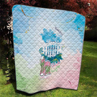 Chucks N Pearls 2024 Quilt Pink Green Rocking The World - Wonder Print Shop
