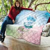Chucks N Pearls 2024 Quilt Pink Green Rocking The World - Wonder Print Shop