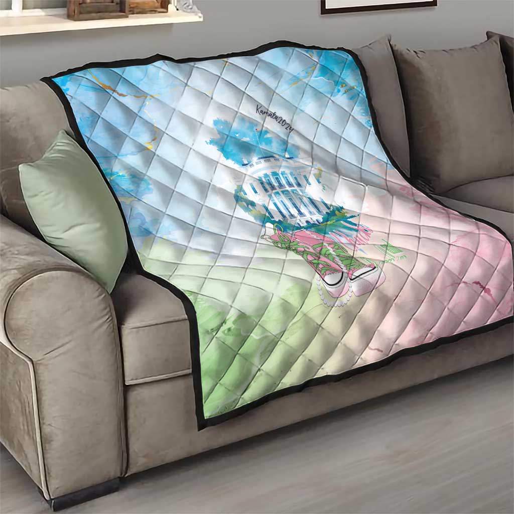 Chucks N Pearls 2024 Quilt Pink Green Rocking The World - Wonder Print Shop