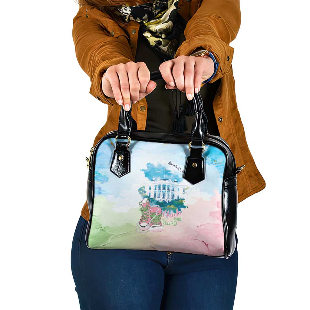 Chucks N Pearls 2024 Shoulder Handbag Pink Green Rocking The World