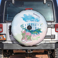Chucks N Pearls 2024 Spare Tire Cover Pink Green Rocking The World - Wonder Print Shop