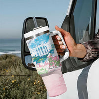 Chucks N Pearls 2024 Tumbler With Handle Pink Green Rocking The World - Wonder Print Shop