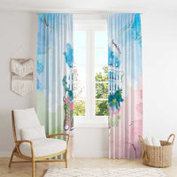 Chucks N Pearls 2024 Window Curtain Pink Green Rocking The World - Wonder Print Shop