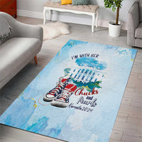 Chucks N Pearls 2024 Area Rug I'm With Her LT7 - Wonder Print Shop