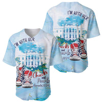 Chucks N Pearls 2024 Baseball Jersey I'm With Her LT7 - Wonder Print Shop