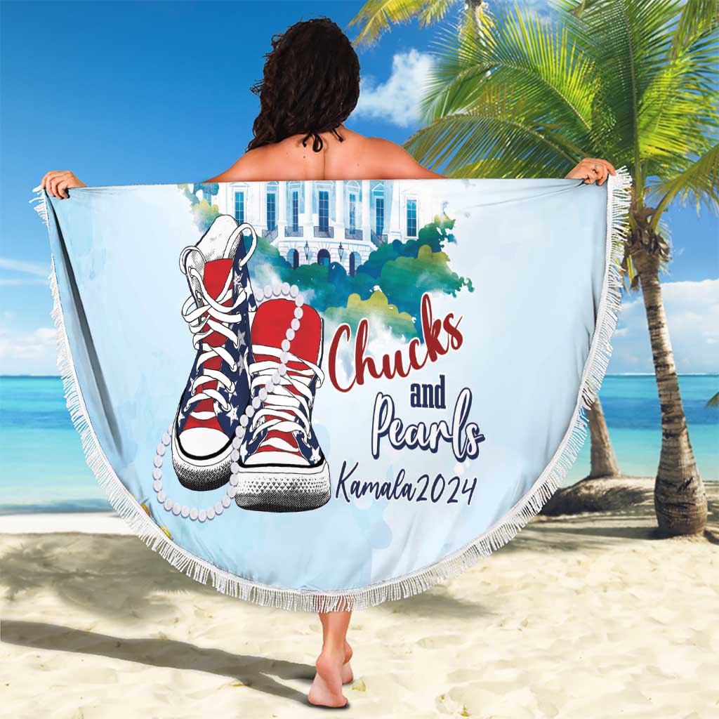 Chucks N Pearls 2024 Beach Blanket I'm With Her LT7 - Wonder Print Shop