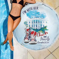 Chucks N Pearls 2024 Beach Blanket I'm With Her LT7 - Wonder Print Shop
