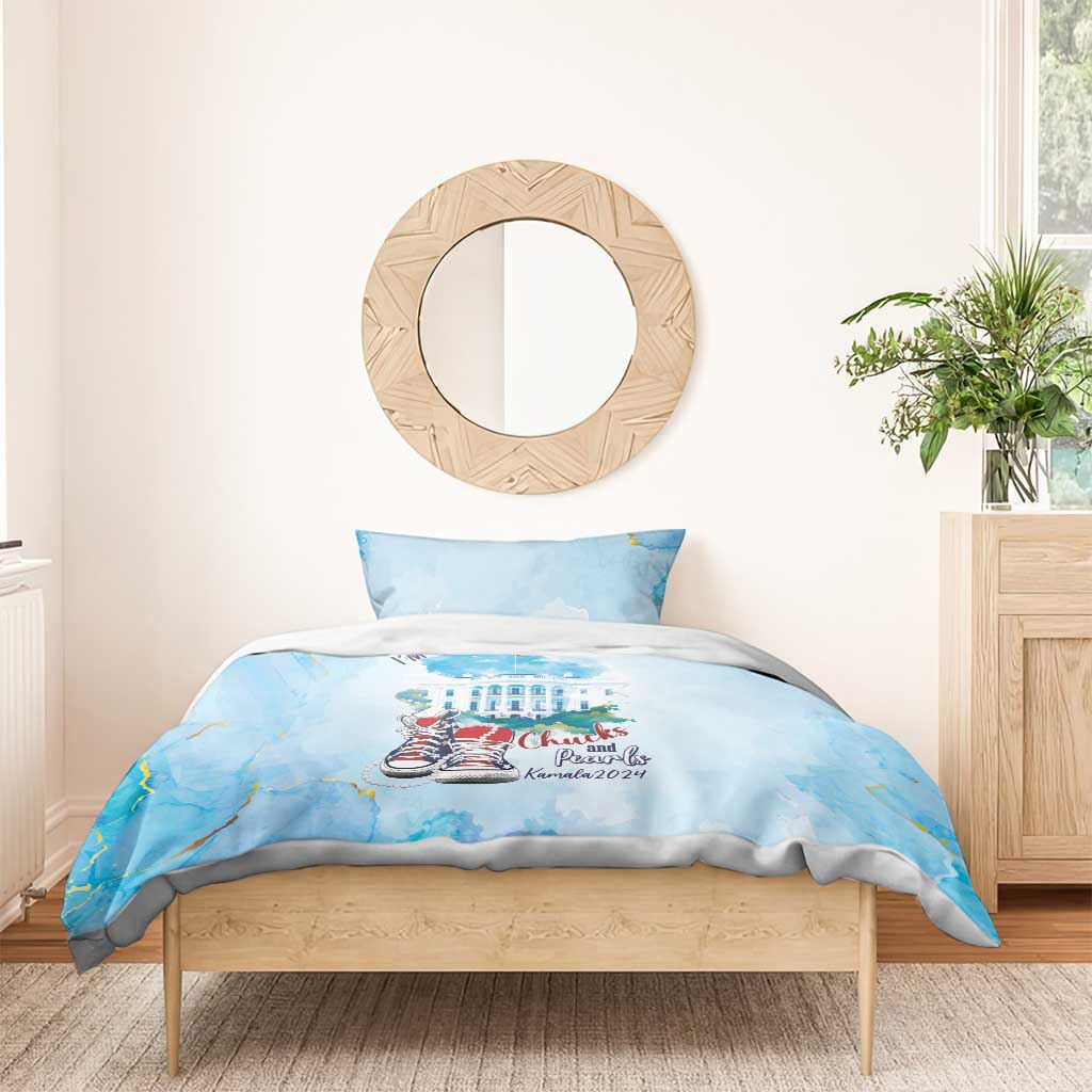 Chucks N Pearls 2024 Bedding Set I'm With Her LT7 - Wonder Print Shop
