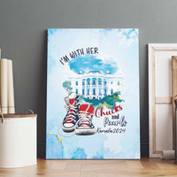 Chucks N Pearls 2024 Canvas Wall Art I'm With Her LT7 - Wonder Print Shop
