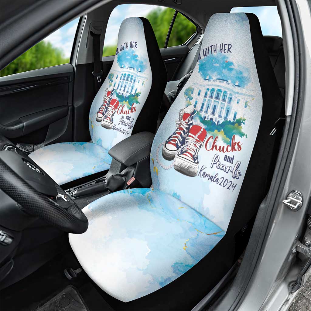 Chucks N Pearls 2024 Car Seat Cover I'm With Her LT7 - Wonder Print Shop