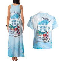 Chucks N Pearls 2024 Couples Matching Tank Maxi Dress and Hawaiian Shirt I'm With Her LT7 - Wonder Print Shop