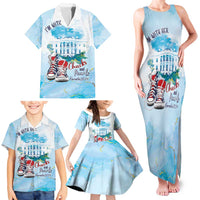 Chucks N Pearls 2024 Family Matching Tank Maxi Dress and Hawaiian Shirt I'm With Her - Wonder Print Shop