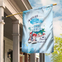 Chucks N Pearls 2024 Garden Flag I'm With Her - Wonder Print Shop