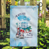 Chucks N Pearls 2024 Garden Flag I'm With Her - Wonder Print Shop