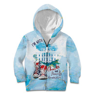 Chucks N Pearls 2024 Kid Hoodie I'm With Her - Wonder Print Shop