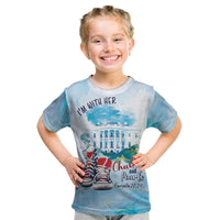 Chucks N Pearls 2024 Kid T Shirt I'm With Her - Wonder Print Shop