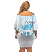 Chucks N Pearls 2024 Off Shoulder Short Dress I'm With Her - Wonder Print Shop