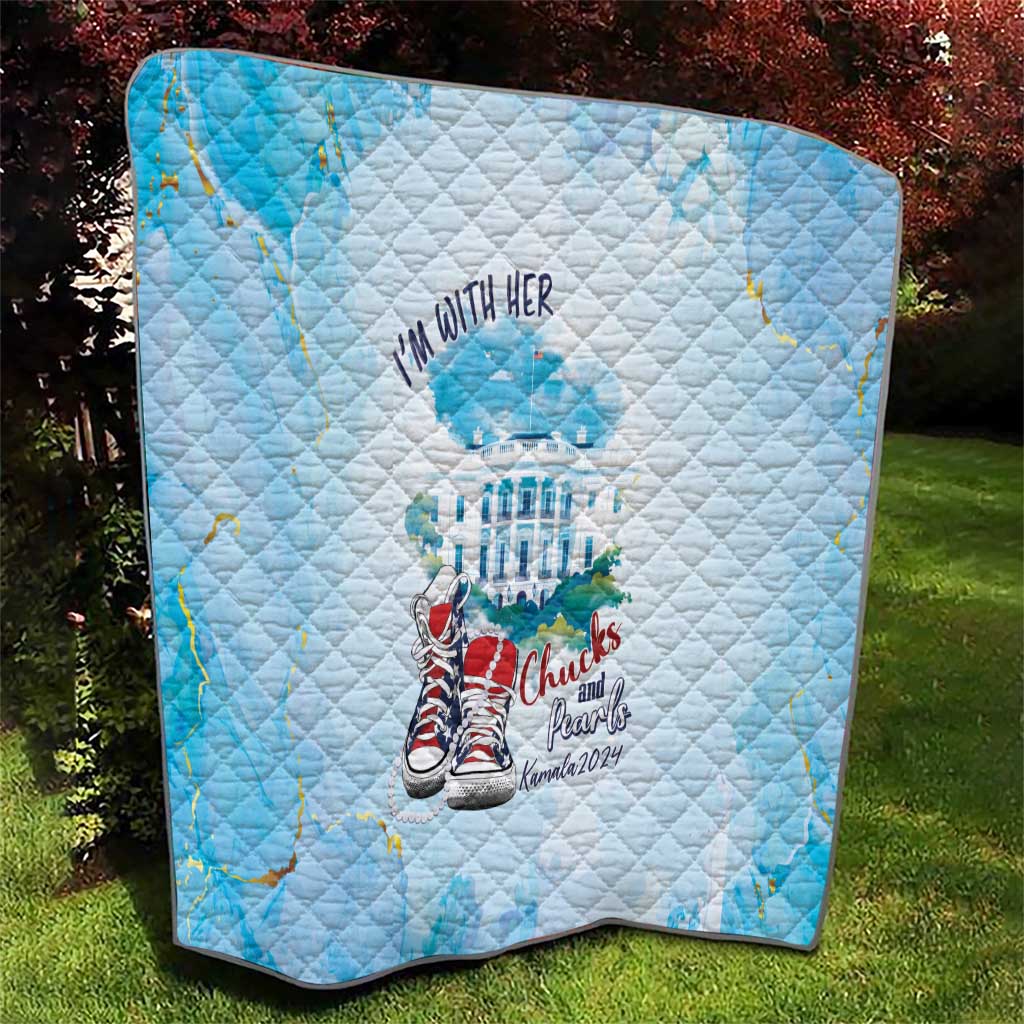Chucks N Pearls 2024 Quilt I'm With Her - Wonder Print Shop