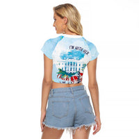 Chucks N Pearls 2024 Raglan Cropped T Shirt I'm With Her - Wonder Print Shop