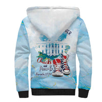 Chucks N Pearls 2024 Sherpa Hoodie I'm With Her - Wonder Print Shop