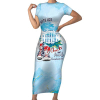 Chucks N Pearls 2024 Short Sleeve Bodycon Dress I'm With Her - Wonder Print Shop