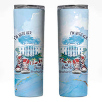 Chucks N Pearls 2024 Skinny Tumbler I'm With Her - Wonder Print Shop