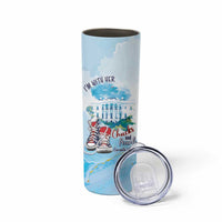 Chucks N Pearls 2024 Skinny Tumbler I'm With Her - Wonder Print Shop