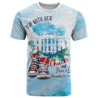 Chucks N Pearls 2024 T Shirt I'm With Her - Wonder Print Shop