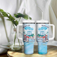 Chucks N Pearls 2024 Tumbler With Handle I'm With Her - Wonder Print Shop