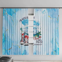 Chucks N Pearls 2024 Window Curtain I'm With Her - Wonder Print Shop