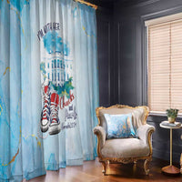 Chucks N Pearls 2024 Window Curtain I'm With Her - Wonder Print Shop