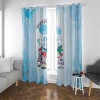 Chucks N Pearls 2024 Window Curtain I'm With Her - Wonder Print Shop