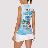 Chucks N Pearls 2024 Women Sleeveless Polo Shirt I'm With Her - Wonder Print Shop