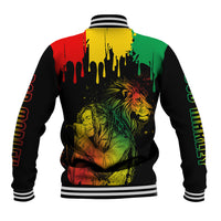 Jamaica Reggae Baseball Jacket Legend Bob Sketch Style One Love LT7 - Wonder Print Shop