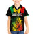 Jamaica Reggae Family Matching Short Sleeve Bodycon Dress and Hawaiian Shirt Legend Bob Sketch Style One Love - Wonder Print Shop