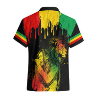 Jamaica Reggae Hawaiian Shirt Legend Bob Sketch Style One Love - Wonder Print Shop