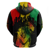 Jamaica Reggae Hoodie Legend Bob Sketch Style One Love - Wonder Print Shop
