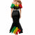 Jamaica Reggae Mermaid Dress Legend Bob Sketch Style One Love - Wonder Print Shop