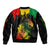 Jamaica Reggae Sleeve Zip Bomber Jacket Legend Bob Sketch Style One Love - Wonder Print Shop