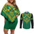 JLP Choose Jamaica Couples Matching Off Shoulder Short Dress and Long Sleeve Button Shirt - Wonder Print Shop