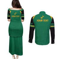 JLP Choose Jamaica Couples Matching Puletasi and Long Sleeve Button Shirt - Wonder Print Shop