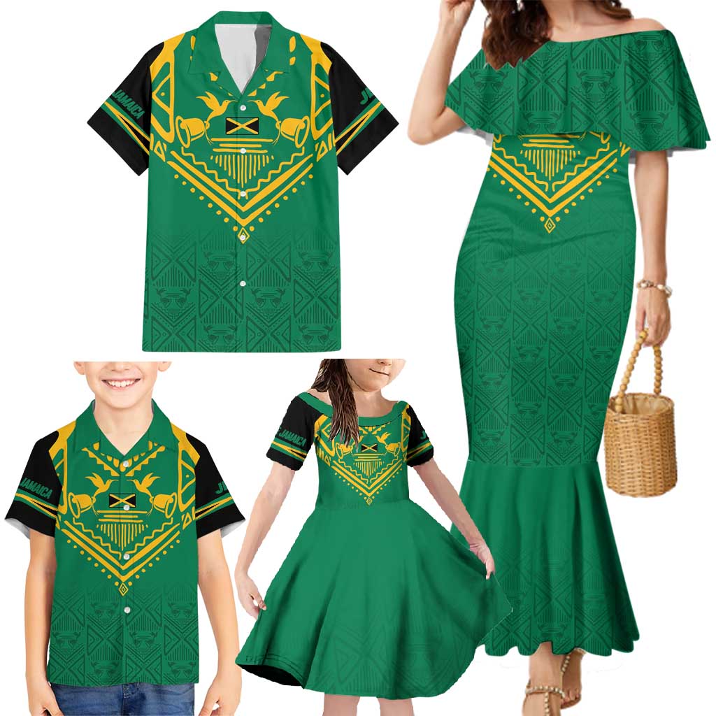 JLP Choose Jamaica Family Matching Mermaid Dress and Hawaiian Shirt - Wonder Print Shop