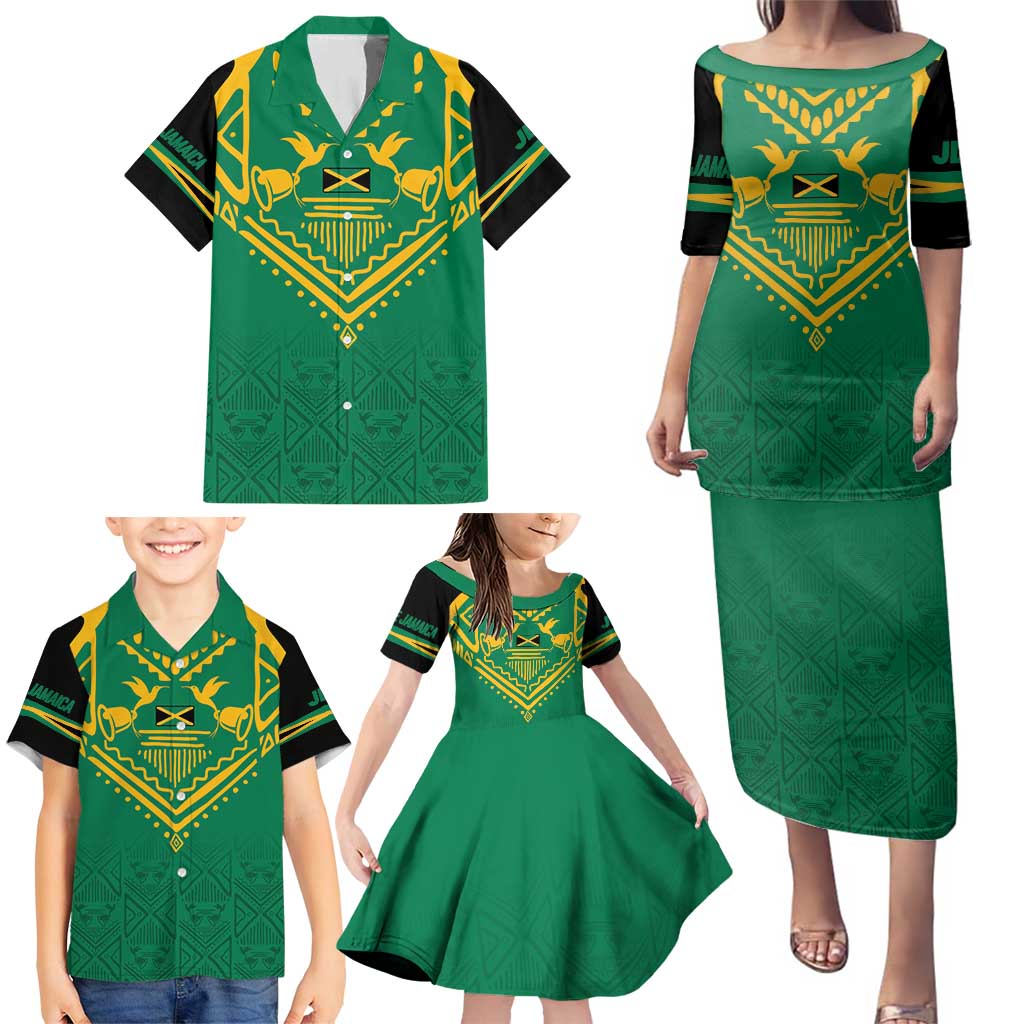 JLP Choose Jamaica Family Matching Puletasi and Hawaiian Shirt - Wonder Print Shop