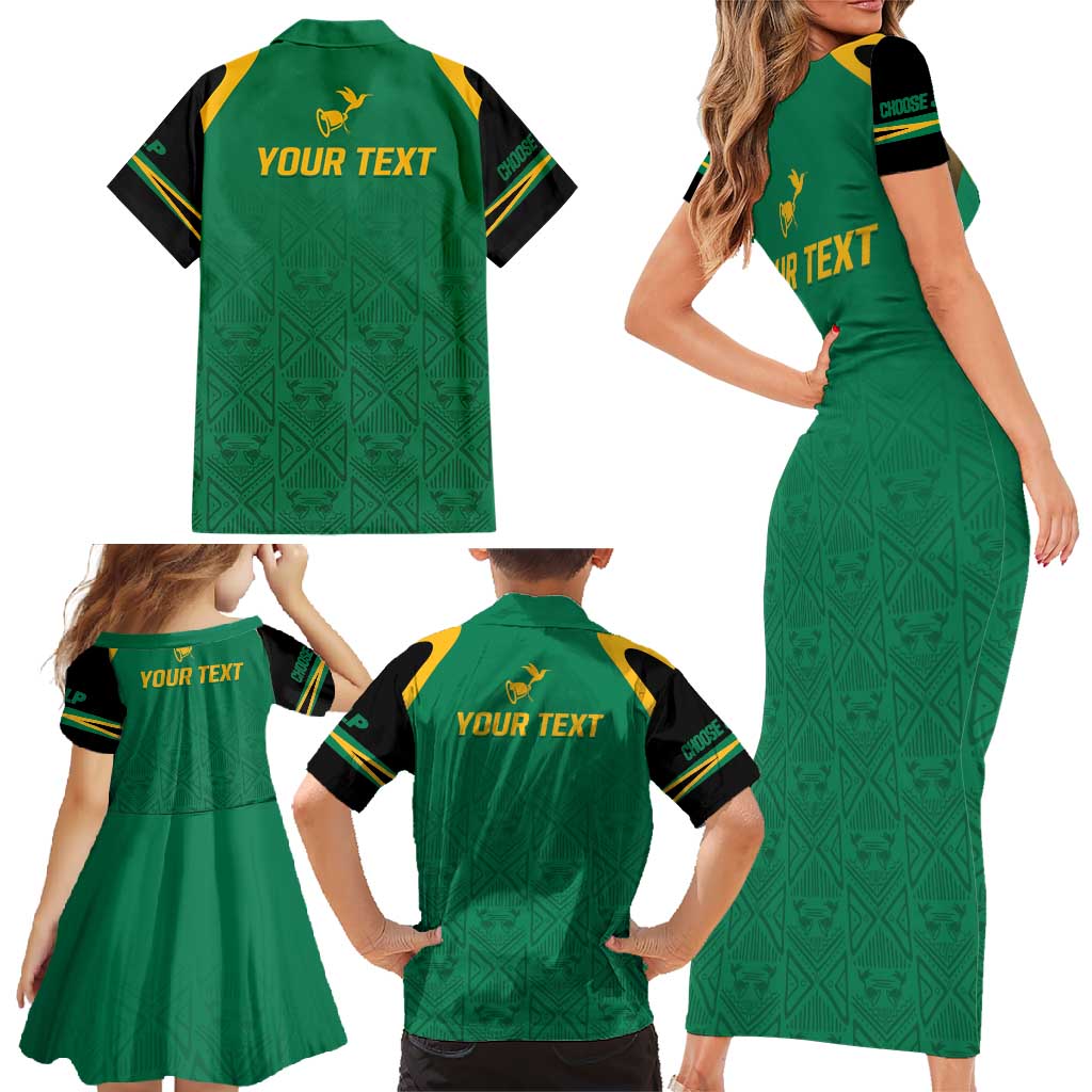 JLP Choose Jamaica Family Matching Short Sleeve Bodycon Dress and Hawaiian Shirt - Wonder Print Shop