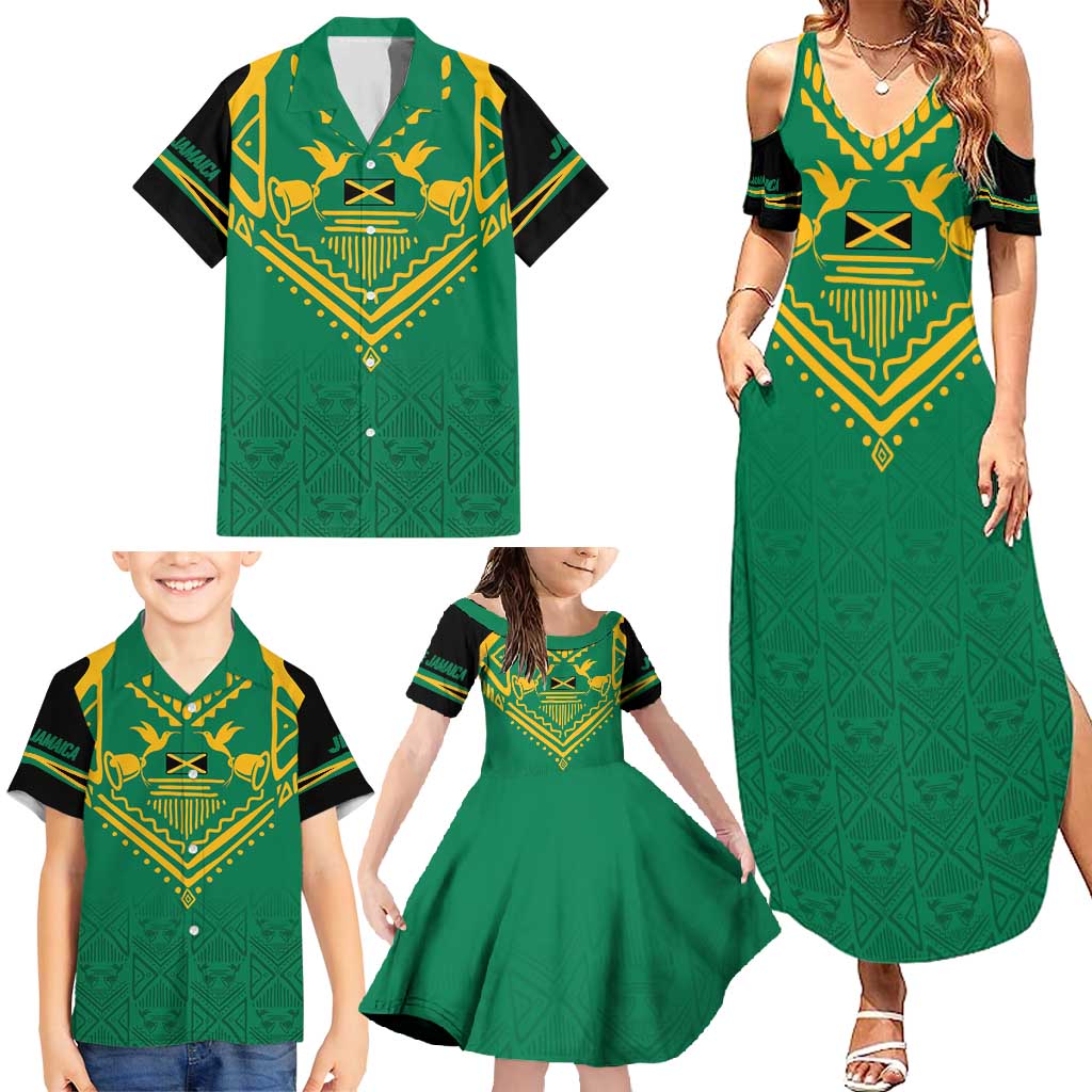 JLP Choose Jamaica Family Matching Summer Maxi Dress and Hawaiian Shirt - Wonder Print Shop