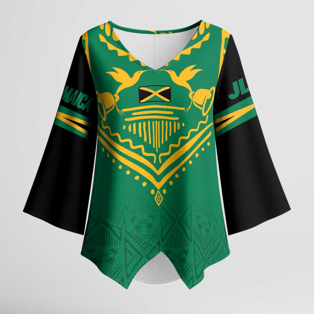 JLP Choose Jamaica Kimono Sleeve Blouse - Wonder Print Shop