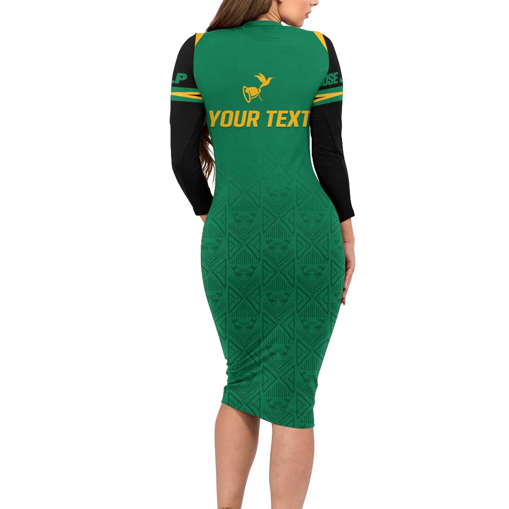 JLP Choose Jamaica Long Sleeve Bodycon Dress - Wonder Print Shop